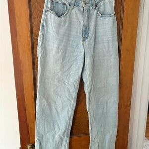 Abercrombie & Fitch women’s wide leg Light Blue Straight Jeans